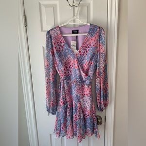Vici wrap mini dress.